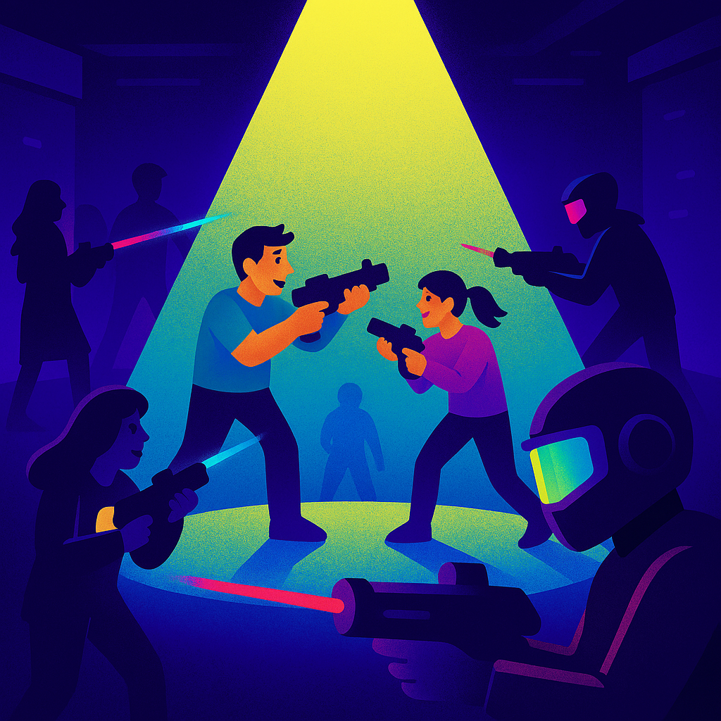 Multi-level laser tag arena